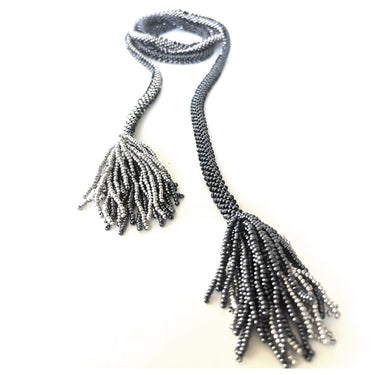Collar Serpiente Hematitas Acero